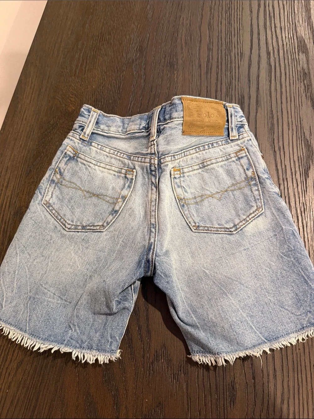 Polo Light Wash Denim Cutoff Shorts - Light Blue 6